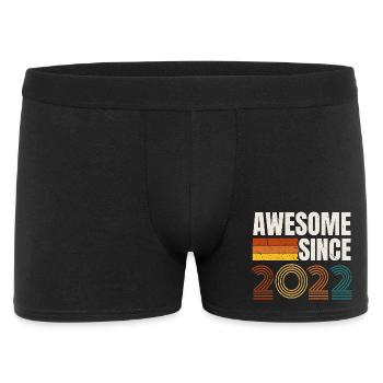 Awesome Since 2022 Retro Vintage Birthday - Men's Boxer Shorts - black - Front