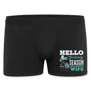 Saison du jardinage Adieu épouse - Boxer Homme - noir - Devant