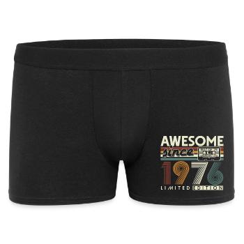 1976 Vintage 50th Birthday Gift Retro - Men's Boxer Shorts - black - Front