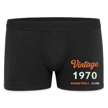 Vintage 1970 – Basketball Club Retro Birth Year - Men's Boxer Shorts - black - Front