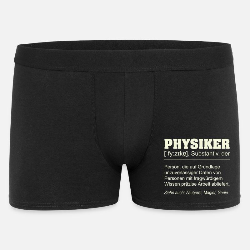 Physicist Definition – Funny Gift Design - Men's Boxer Shorts - black