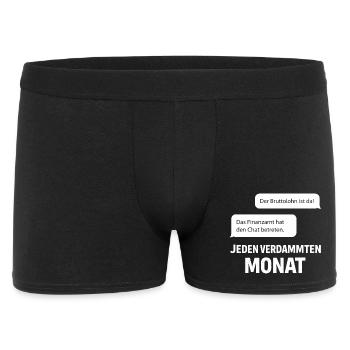 Tax office enters the chat - Men's Boxer Shorts - black - Front