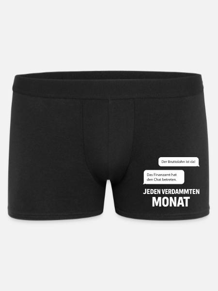 Finanzamt Betritt Den Chat - Männer Boxer Shorts - Schwarz