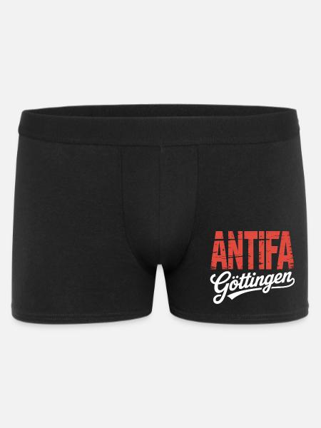 Antifa Göttingen - Antifaschistischer Merch - Men's Boxer Shorts - black