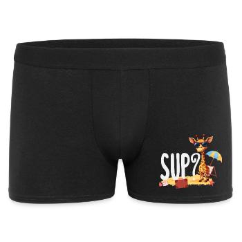 Sup Funny Giraffe Holiday Summer Beach - Men's Boxer Shorts - black - Front
