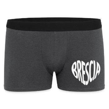 Brescia, Italy Heart Shape - Men's Boxer Shorts - charcoal grey - Front