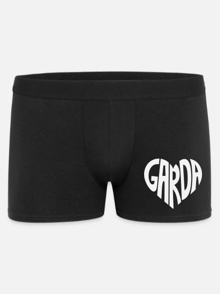 Garda Heart Font Logo - Men's Boxer Shorts - black