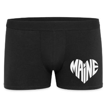 Maine Heart Typo Design - Men's Boxer Shorts - black - Front