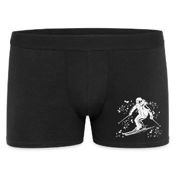 Ski alpin Sports d’hiver Ski nordique - Boxer Homme - noir - Devant