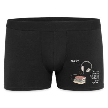 Livre audio, casque, livres - Boxer Homme - noir - Devant