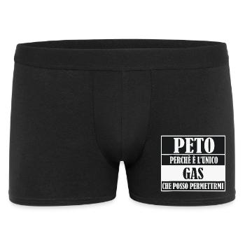 Peto Perche Unico Gas - Männer Boxer Shorts - Schwarz - Vorne