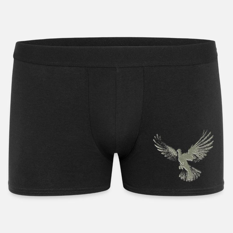 Taube | Heilig-Geist-Hemd | Christliches Symbol - Männer Boxer Shorts - Schwarz