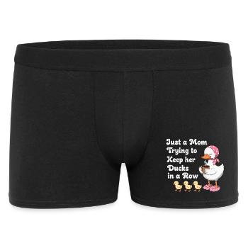 Mom tries to keep her ducks in line - Men's Boxer Shorts - black - Front