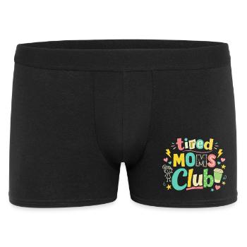 Tired Mamas Club - Coffee Mama Humor - Men's Boxer Shorts - black - Front