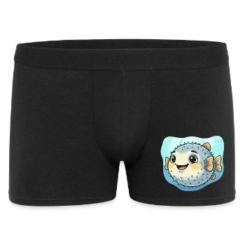 Délice sous-marin du poisson-globe Kawaii - Boxer Homme - noir - Devant