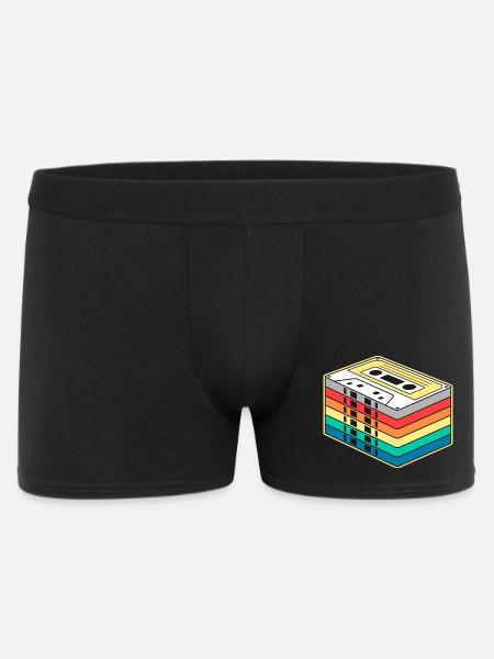 Vibrant Rainbow Kassette - Männer Boxer Shorts - Schwarz