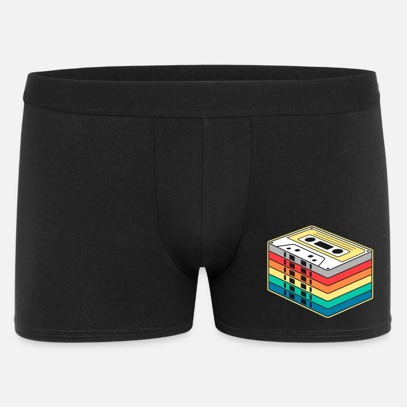 Vibrant Rainbow Cassette Tape - Men's Boxer Shorts - black