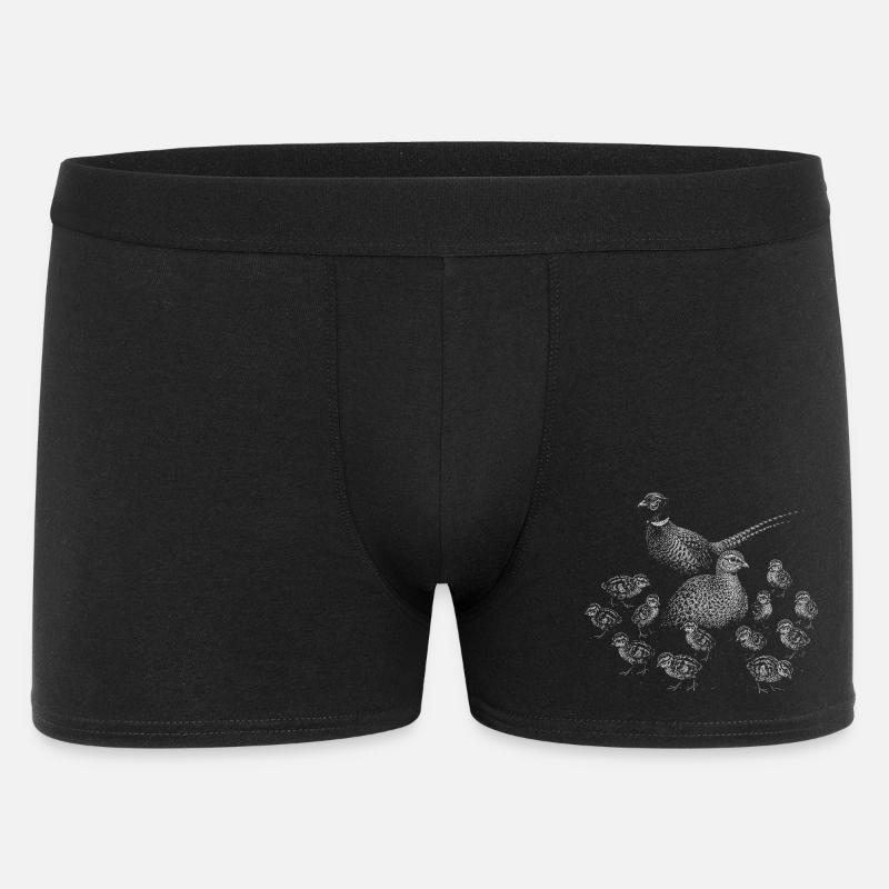 Fasan - Männer Boxer Shorts - Schwarz