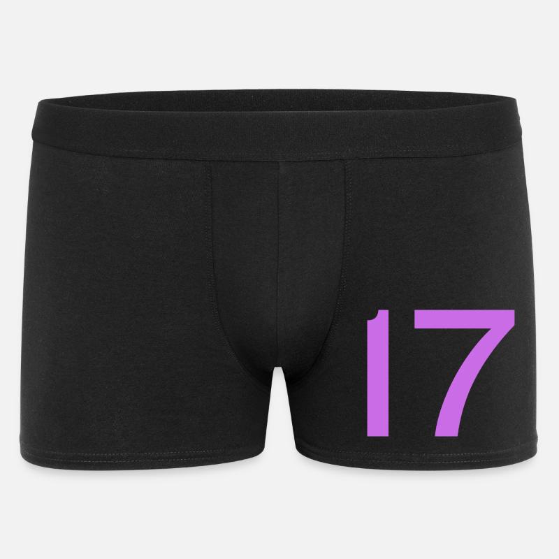17 - Männer Boxer Shorts - Schwarz