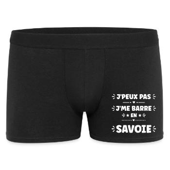 J'peux pas j'me barre en Savoie - Boxer Homme - noir - Devant
