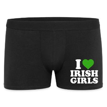 J’adore les filles irlandaises - Boxer Homme - noir - Devant