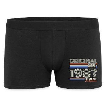 Original 1987 Vintage Retro Birthday Gift - Men's Boxer Shorts - black - Front