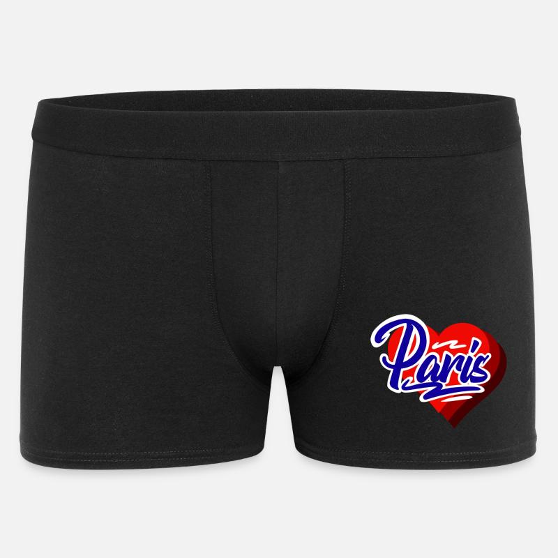 Paris - Männer Boxer Shorts - Schwarz