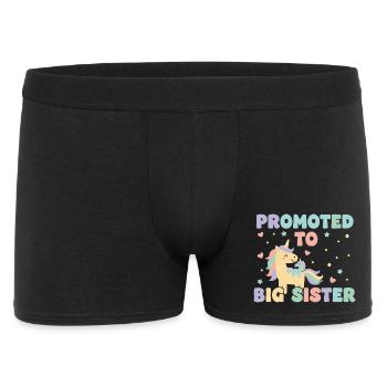 Gender Reveal Baby Shower Big Sister Mom Dad - Men's Boxer Shorts - black - Front