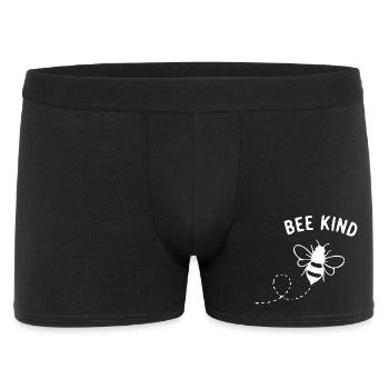 BeKind Bee Motif - Men's Boxer Shorts - black - Front