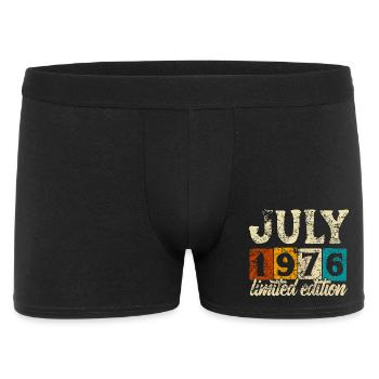 Limited Edition July 1976 Geburtstag Geschenk - Männer Boxer Shorts - Schwarz - Vorne