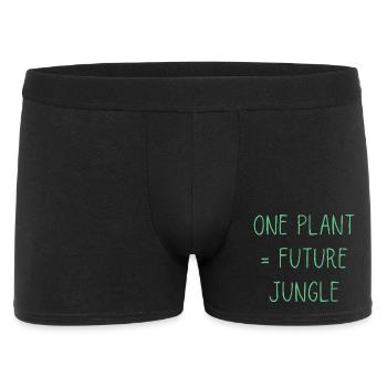 One Plant Future Jungle | Funny Plant Lover - Men's Boxer Shorts - black - Front