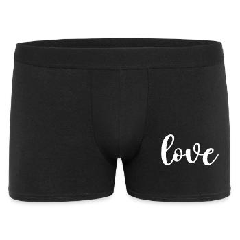 Love Script Calligraphy - Men's Boxer Shorts - black - Front