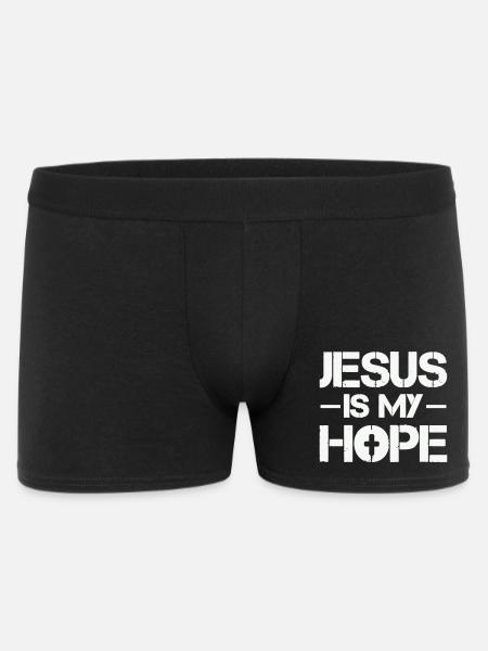 Jesus is my hope - Men's Boxer Shorts - black