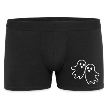 Deux fantômes amicaux qui s’embrassent - Boxer Homme - noir - Devant