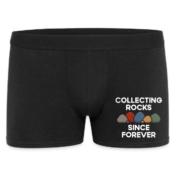 Geology Collecting Stones Forever Treasure Hunt - Men's Boxer Shorts - black - Front