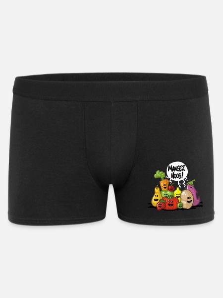 Fuits et legumes - Boxer Homme - noir