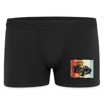Traktor Deutz retro style - Männer Boxer Shorts - Schwarz - Vorne