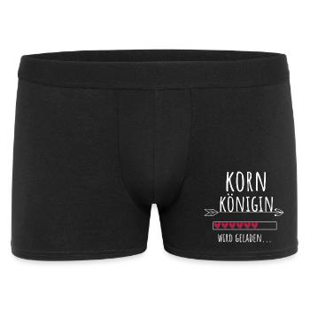 Kornkönigin Landwirtschaft Königin Geschenk - Männer Boxer Shorts - Schwarz - Vorne