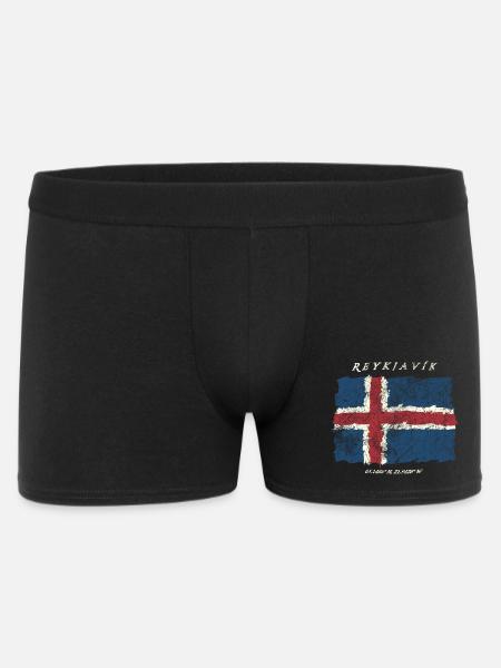 Iceland Reykjavik - Men's Boxer Shorts - black