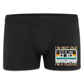 Not Old Best of 1983 Classic Cassette - Men's Boxer Shorts - black - Front