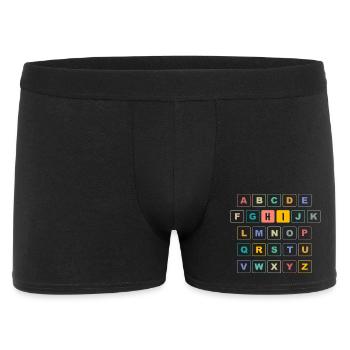 ABC Button HI - Maternelle Préscolaire - Boxer Homme - noir - Devant