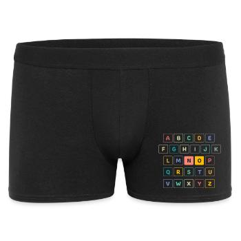 ABC Button NO - École maternelle préscolaire - Boxer Homme - noir - Devant