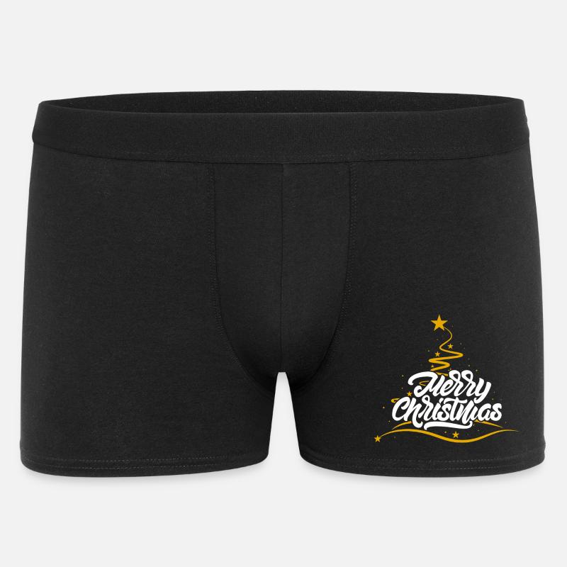 Joyeux Noël script arbre - Boxer Homme - noir