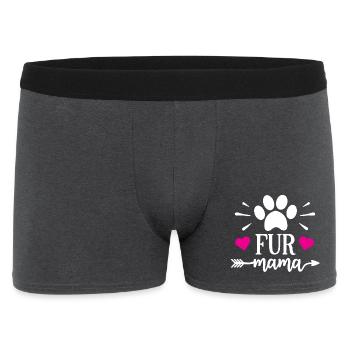 Fur Mama - Men's Boxer Shorts - charcoal grey - Front