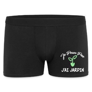 Je Peux Pas J'Ai Jardin Humour Jardinage Jardinier - Boxer Homme - noir - Devant