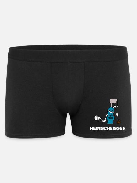 Heimscheisser WC Klo - Männer Boxer Shorts - Schwarz