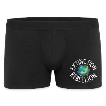 Extinction Rebellion Human Necklace White - Men's Boxer Shorts - black - Front
