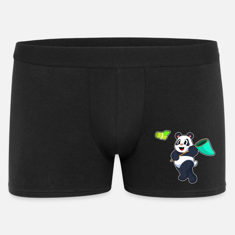 Panda Landing Net Bambou - Boxer Homme - noir
