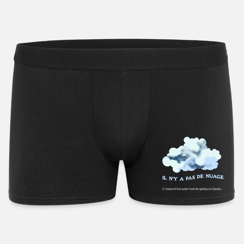 Il n'y a pas de nuage (cloud) - Boxer Homme - noir