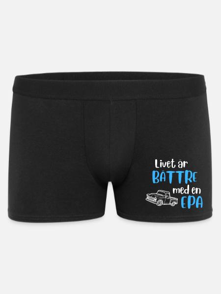 Livet är bättre med en EPA - Boxershorts Herr - svart